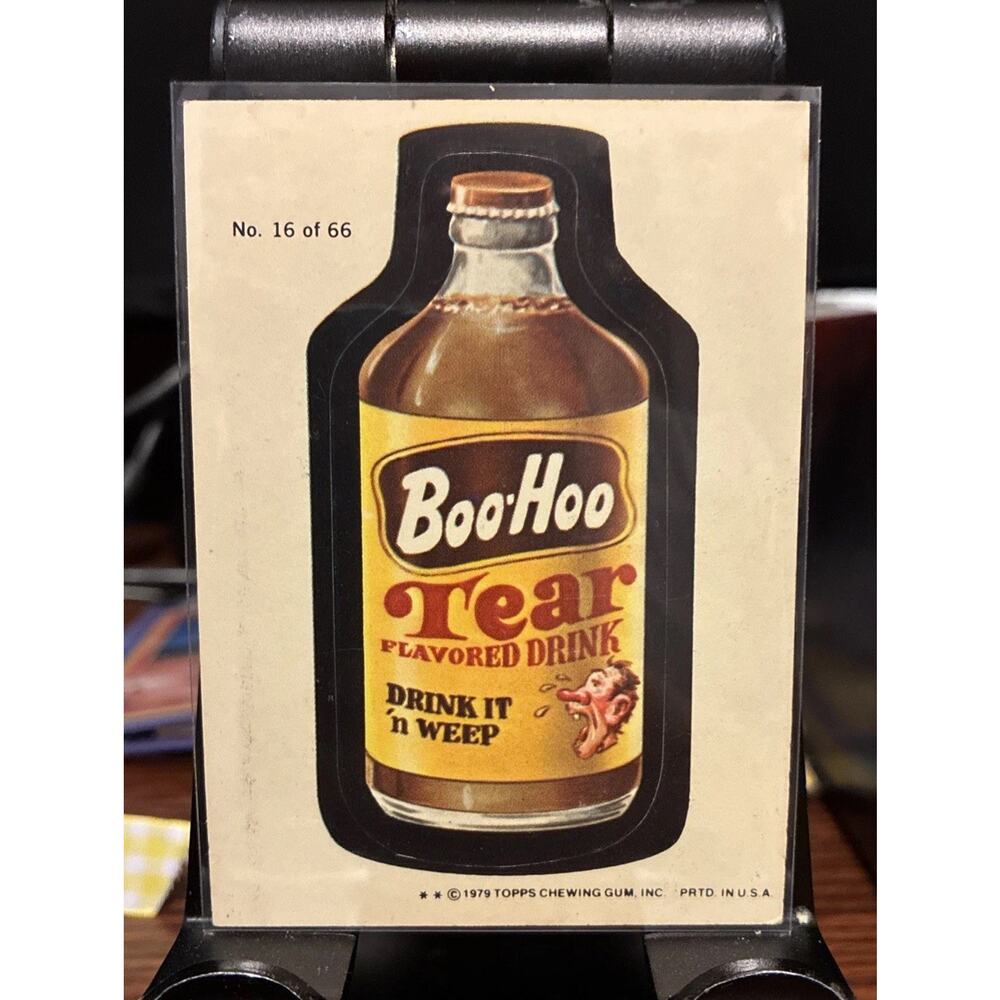 1979 Wacky Package - BooHoo Drink vintage Card Sticker - PK0009